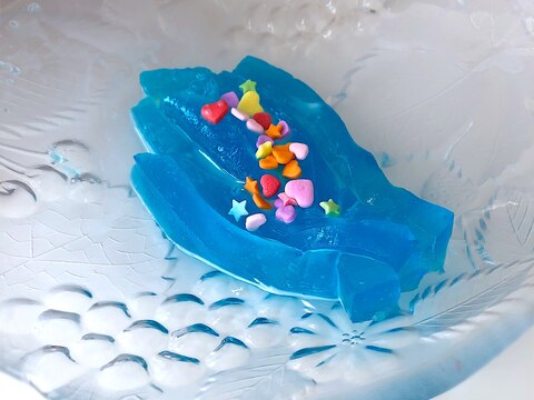 ゼラチンも寒天も使わない⭐︎天の川ゼリー